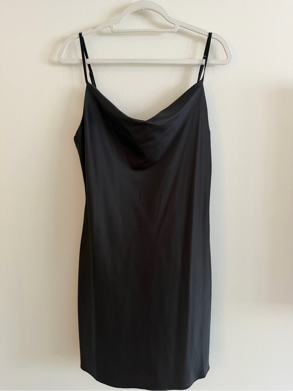 Black Cowl Neck Mini Dress